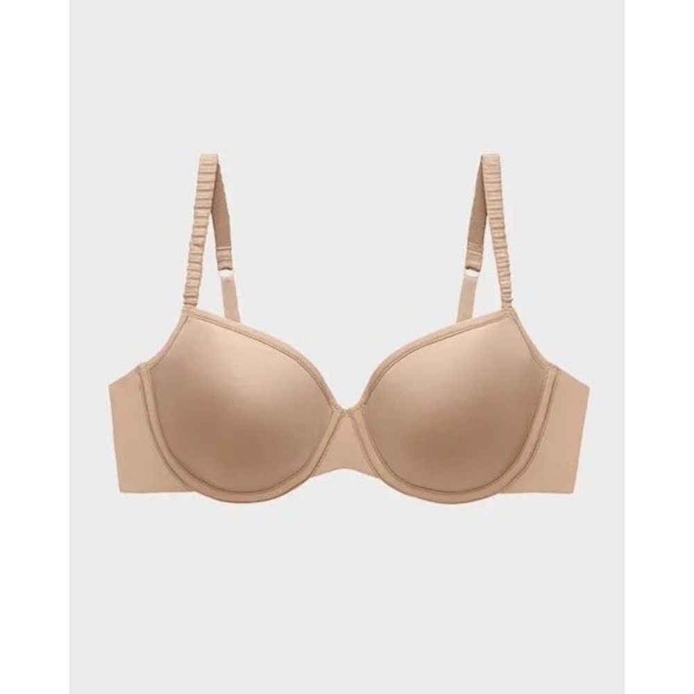 Thirdlove 24/7 Classic T-Shirt Bra Nude Underwire Lightly Lined Seamless 36B